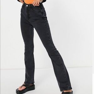New Look Black Flare Denim Jeans